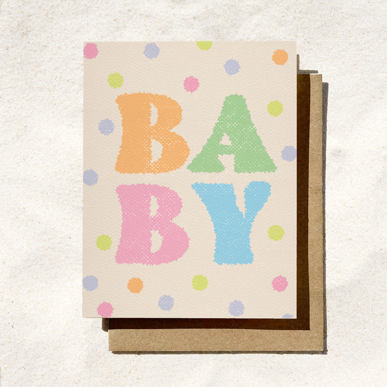 Daydream Prints - Baby Colorful Card | Bright Bold Baby Card | Spring Baby