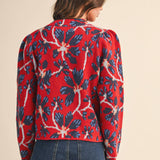 &MERCI - FLORAL MOCK NECK SWEATER MSW11101