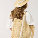 Shiraleah - "BRIDE" HAT AND TOTE SET,NATURAL