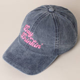 Fashion City - Day Drinkin' Text Embroidered Baseball Cap