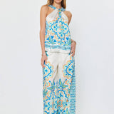 Current Air - Printed Halter Neck Top