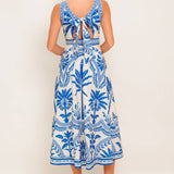 FLYING TOMATO - A printed woven midi dress - ID22480