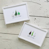 Sook & Hook - Christmas Trees Sea Glass Art