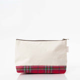 Plaid Canvas Clutch