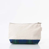 Plaid Canvas Clutch