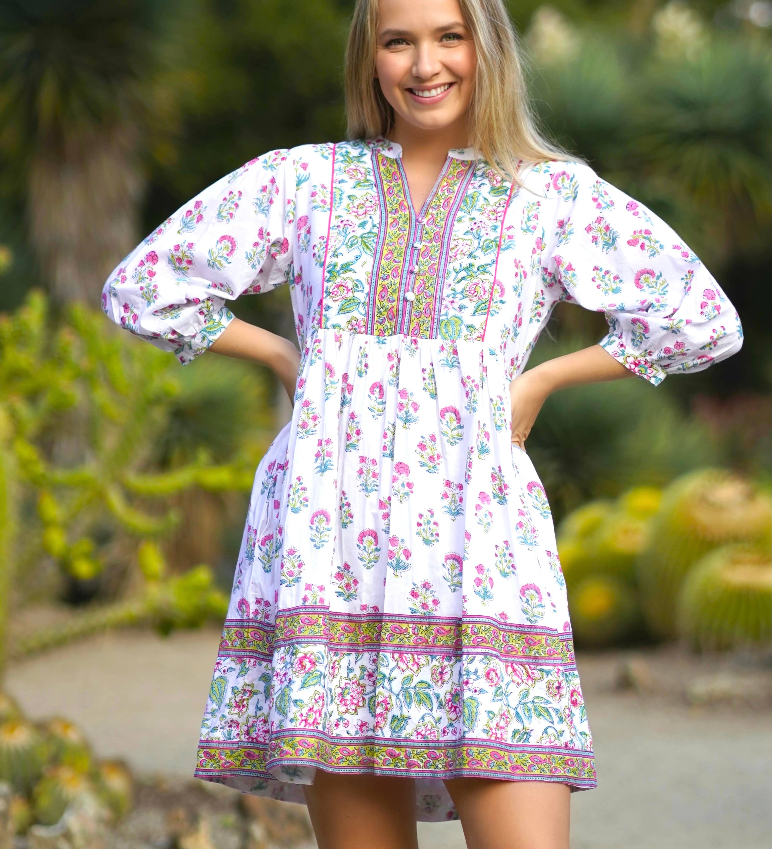 Dolma - Zadie Block Printed Mini Dress