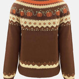 Rosa Clothing - Western Vintage Halloween Pumpkin Sweater