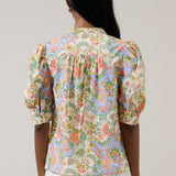 Sugarlips - Zamara Floral Klina Drape Sleeve Top