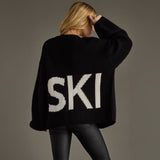 Panache Apparel Co. - Black Ski Knit Cardigan