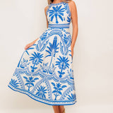 FLYING TOMATO - A printed woven midi dress - ID22480