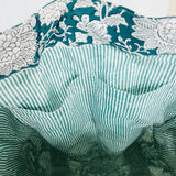Anju Jewelry - Handcrafted Canvas Bag with Block-Printed Verdant Bloom