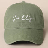 Fashion City - Salty Lettering Embroidery Baseball Cap