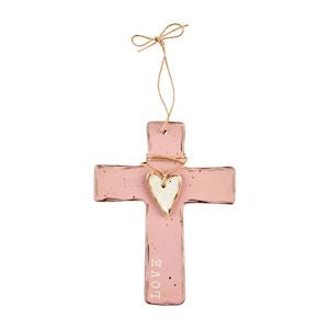 Love stoneware cross