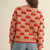 &MERCI - FUZZY CHERRY SWEATER MSW11122
