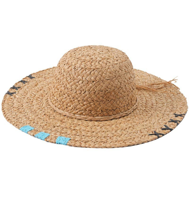 Natural Raffia Straw Floppy Sun Hat