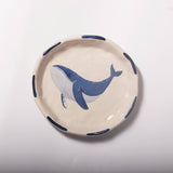 ChagoArt - Whale Trinket Tray-Ceramic Trinket Ring Dish-Jewelry Tray