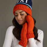 Panache Apparel Co. - Orange Cuffed Knit Mittens