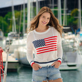 Shiraleah - AMERICAN FLAG MESH SWEATER
