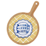 Boston International - Amalfi Fish Bamboo & Ceramic Cheese Board