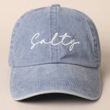 Fashion City - Salty Lettering Embroidery Baseball Cap