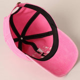 Fashion City - Salty Beach Text Embroidery Baseball Cap