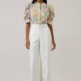 Sugarlips - Zamara Floral Klina Drape Sleeve Top