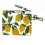 Anju Jewelry - Quilted Block-Printed Travel Pouch - Lemon Groves