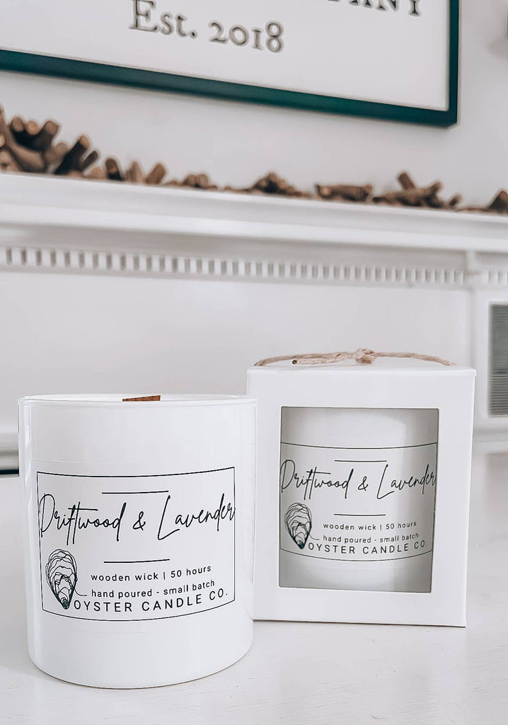 Oyster Candle Company Wood Wick Candle