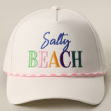 Fashion City - SALTY BEACH Embroidered Rope Trucker Hat