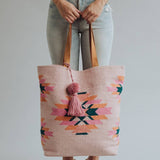 Panache Apparel Co. - Pink, Teal & Orange Aztec Tote