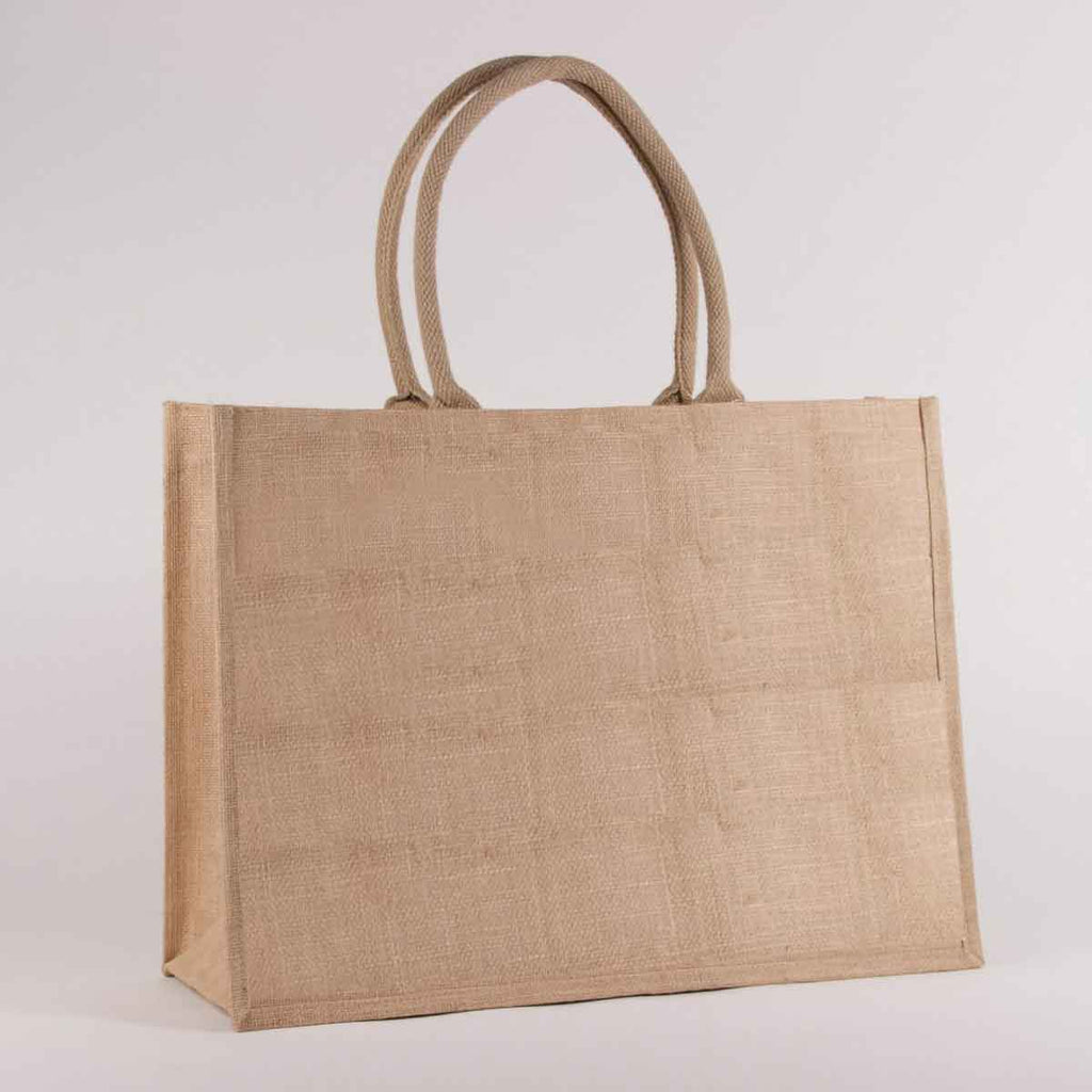 The Royal Standard - Jute Pocket Tote   Natural   19x14x7.5