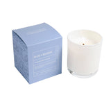 Hillhouse Naturals/Field+Fleur - Blue Seaside Candle In White Glass in box 9oz. Ctn. 6