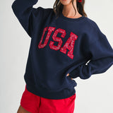 AEMI + CO - 9134GK Modern Vintage Graphic Fleece Pullover
