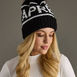 Panache Apparel Co. - Black & White Apres Pom Hat