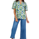 Chase flounce sleeve top