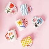 ChagoArt - Ceramic Coffee Mug-Handmade Coffee Cups-Tea Drinking Cups