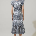 Sugarlips - At Sea Eyelet Zayla Midi Dress