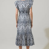 Sugarlips - At Sea Eyelet Zayla Midi Dress