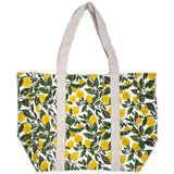Anju Jewelry - Handcrafted Canvas Bag with Block-Printed Lemon Groves