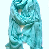 Dolma - Stone Washed Cotton Scarf Turquoise