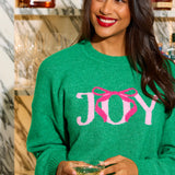 "JOY" SWEATERS,GREEN