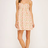 Strut & Bolt - Top Stitch Bustier Floral Print Mini Dress