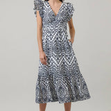Sugarlips - At Sea Eyelet Zayla Midi Dress