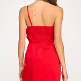 Strut & Bolt - Knotted Flower Bow Mini Dress