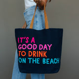 Panache Apparel Co. - Navy Drink On The Beach Tote