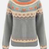 Rosa Clothing - Western Vintage Halloween Pumpkin Sweater