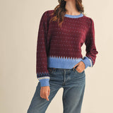 &MERCI - GEOMETRIC KNIT SWEATER MSW11118