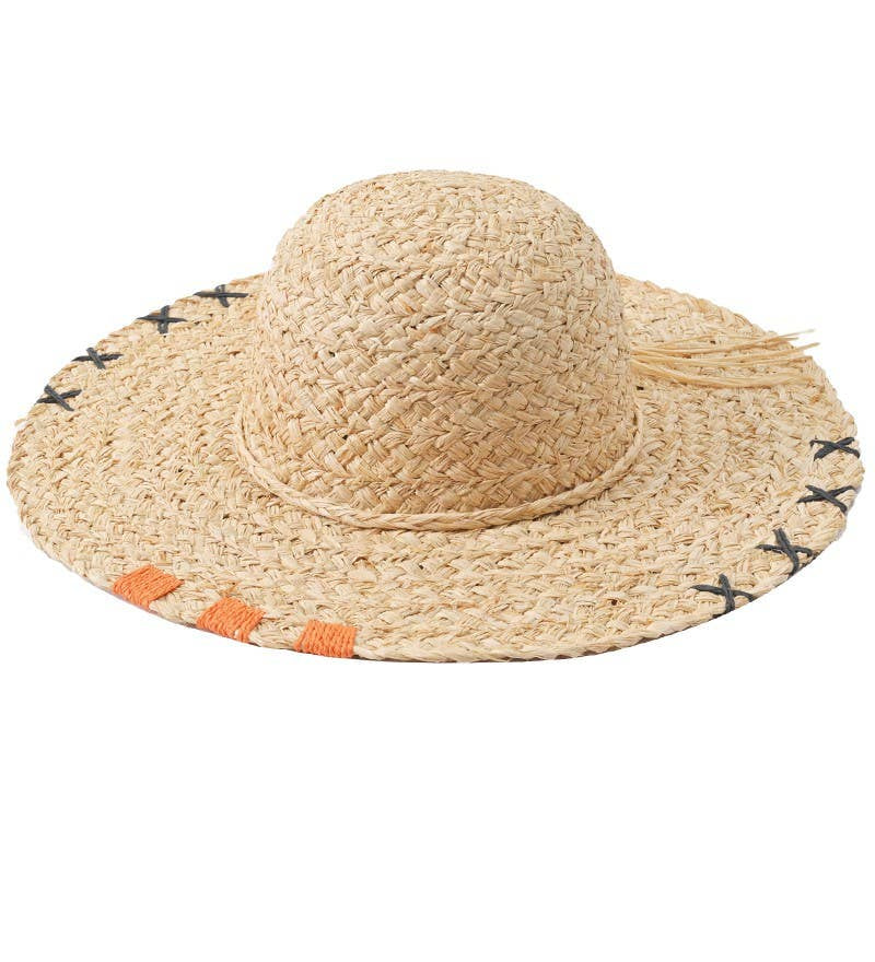 Natural Raffia Straw Floppy Sun Hat