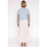 Twentifourth - TF26-0390 - Stripe colorblock cardigan