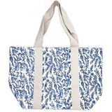 Anju Jewelry - Handcrafted Canvas Bag with Block-Printed Azure Canopy